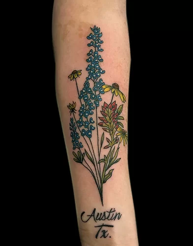 Buy Bluebonnet Flower Temporary Tattoo, Texas Wild Flower Tattoos, Floral  Tattoo, Nature Tattoo, Spring Tattoo, Stocking Stuffer Online in India -  Etsy